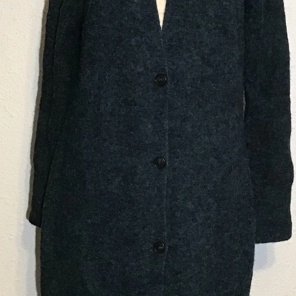 Ann Taylor green/black long sweater cardigan size medium - Picture 9 of 12